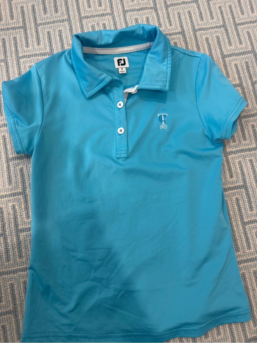 FootJoy Girls' Bright Turquoise Polo Shirt